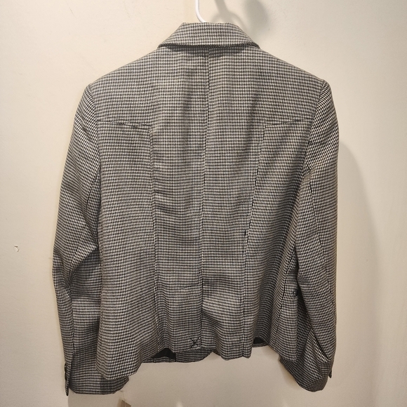 Harve Benard 100% wool Houndstooth black size 10 NWT - Picture 9 of 10